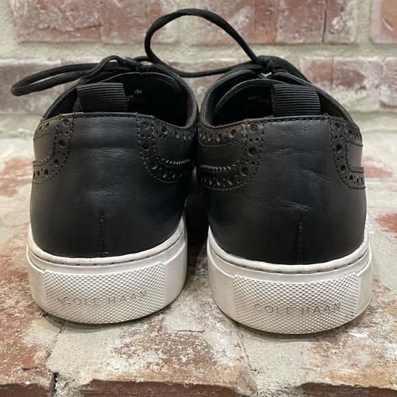 Cole Haan Black Leather Sneakers - Picture 3 of 4